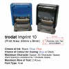 Trodat Customise 24mm x 8mm Self-Inking Flipping Name Stamp (Model: Imprint 10)